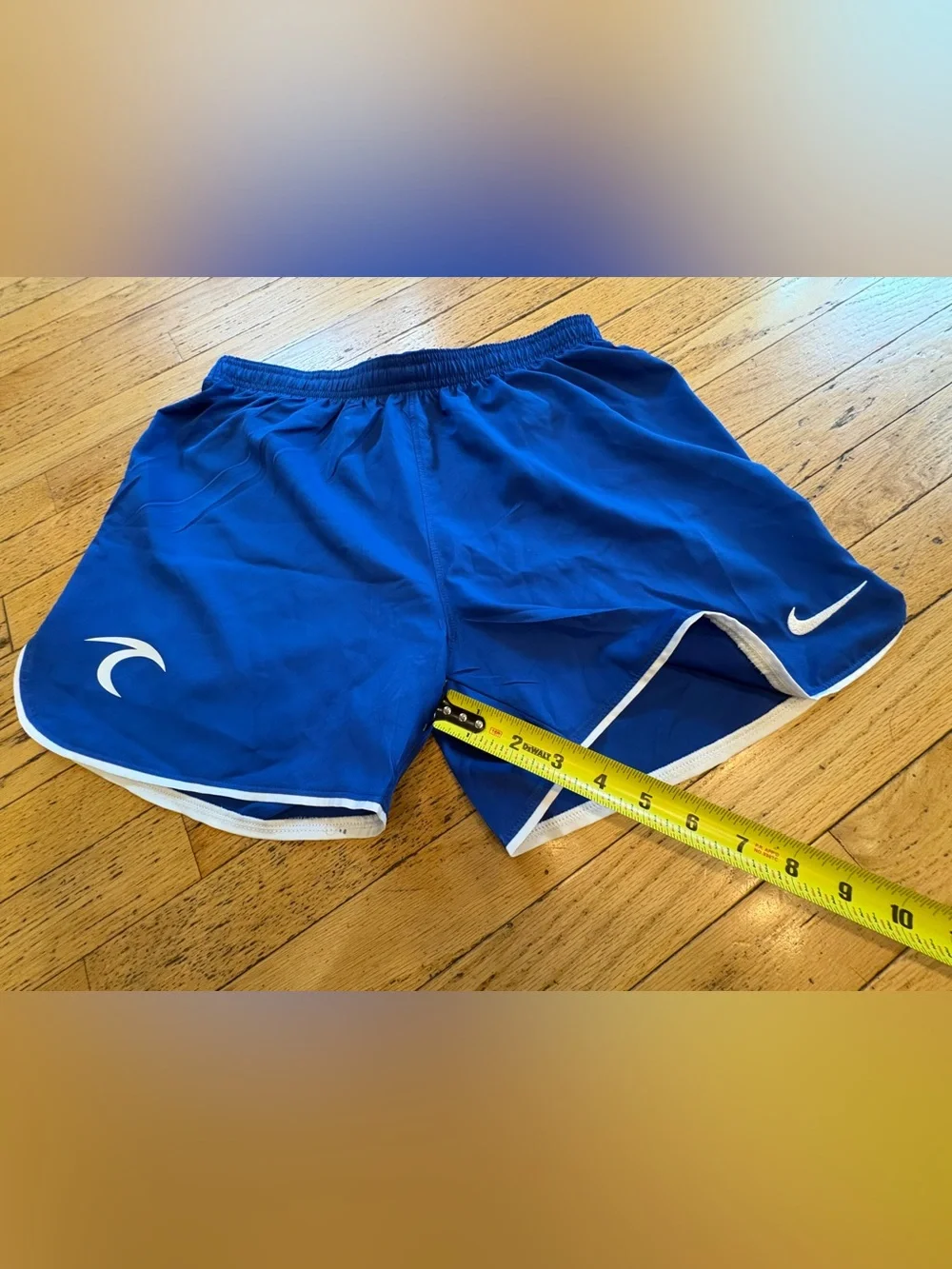 Nike Royal Blue Athletic Slim Fit Shorts with White Trim